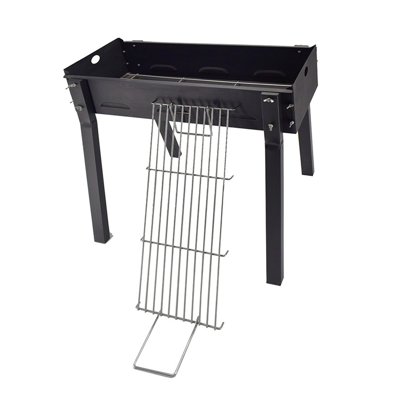 Hot selling udendørs folding camping kul bbq kylling rotisserie grill